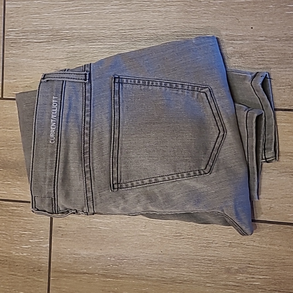 Current/Elliot The Stiletto skinny leg sidewalk gray size 27